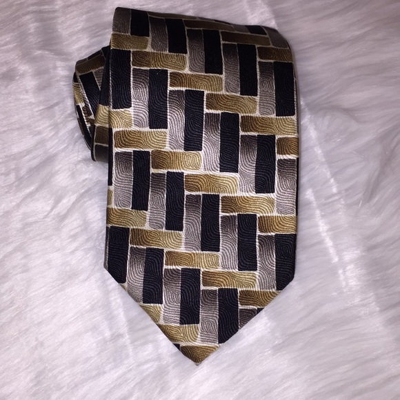 💰50% OFF Bundle of 5 Ties💰100% Silk Mens Tie, EUC by John Clarendon - Picture 1 of 5